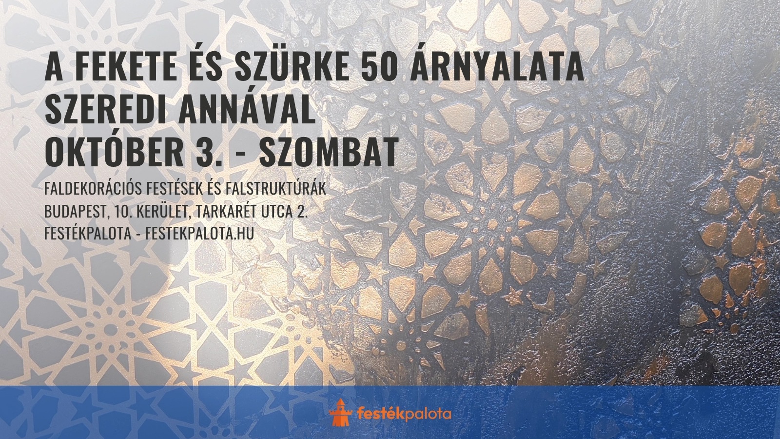 A fekete és szürke ötven árnyalata – Szeredi Anna workshop